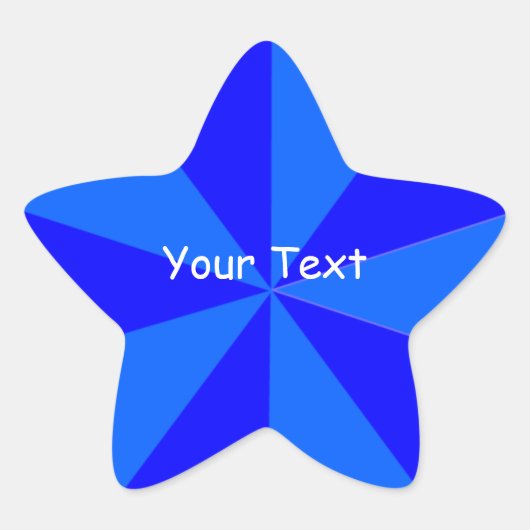 Blue Star Sticker (Voorkant)