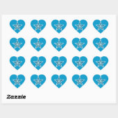 Blue Star sticker blauw (Vel)
