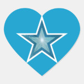 Blue Star sticker blauw (Voorkant)
