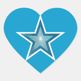 Blue Star sticker blauw