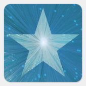 Blue Star sticker vierkant (Voorkant)