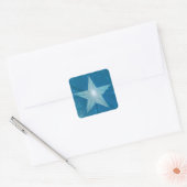 Blue Star sticker vierkant (Envelop)