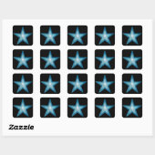 Blue Star sticker zwart (Vel)