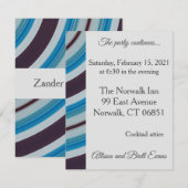 Blue Star Swirl-kaart Kaart (Voorkant / Achterkant)