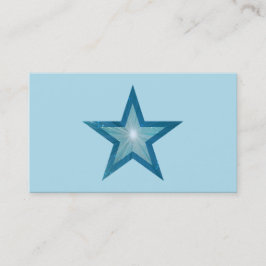 Blue Star-template bleek blauw Visitekaartje