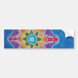 Blue Star Tie Dye Bumpersticker