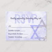Blue Star van David RSVP Card Advieskaart (Voorkant)
