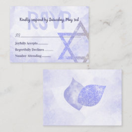 Blue Star van David RSVP Card Advieskaart