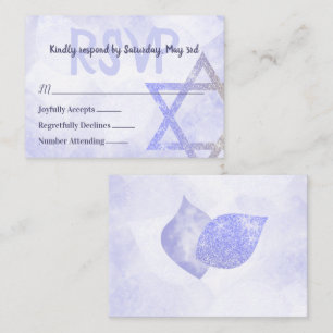Blue Star van David RSVP Card Advieskaart