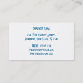 Blue Star 'VIP PASS' visitekaartje wit achterzijde (Achterkant)