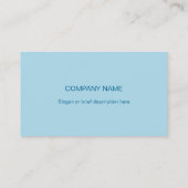 Blue Star visitekaartje side ster bleek blauw (Achterkant)