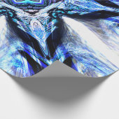 Blue Star Wrapping Paper Cadeaupapier (Hoek)