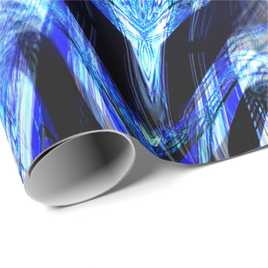 Blue Star Wrapping Paper Cadeaupapier (Rol Hoek)