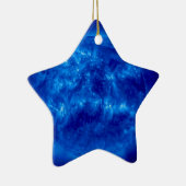 Blue Star Yellow Star Keramisch Ornament (Rechts)