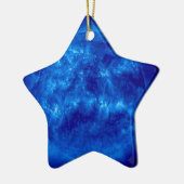 Blue Star Yellow Star Keramisch Ornament (Links)
