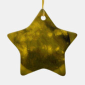 Blue Star Yellow Star Keramisch Ornament (Achterkant)