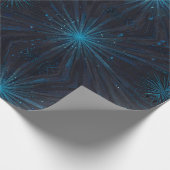 Blue Starburst Cadeaupapier (Hoek)