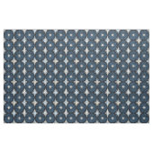 Blue Starburst Googie Pattern Stof (Fat Quarter)