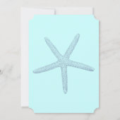 Blue Starfish Beach Vrijgezellenfeest Kaart (Achterkant)