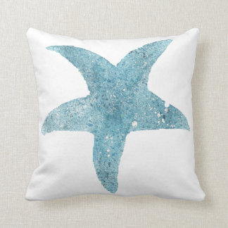 Blue Starfish Cushion Kussen