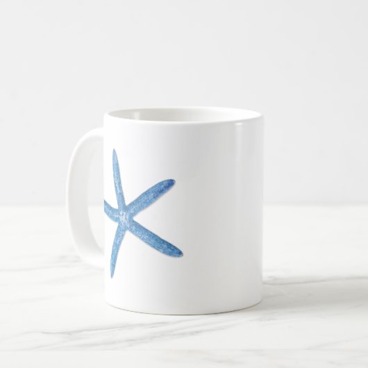 Blue Starfish Koffiemok (Voorkant links)