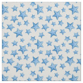 Blue Starfish Summer Beach Nautical Coastal Stof (Swatch)