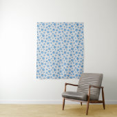 Blue Starfish Summer Beach Nautical Coastal Wandkleed (In situ)