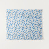Blue Starfish Summer Beach Nautical Coastal Wandkleed (Voorkant (horizontaal))
