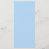 Blue Starfish Summer Wedding Flat Menu Kaart (Achterkant)