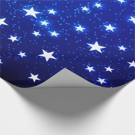 Blue Stargazer Cadeaupapier (Hoek)