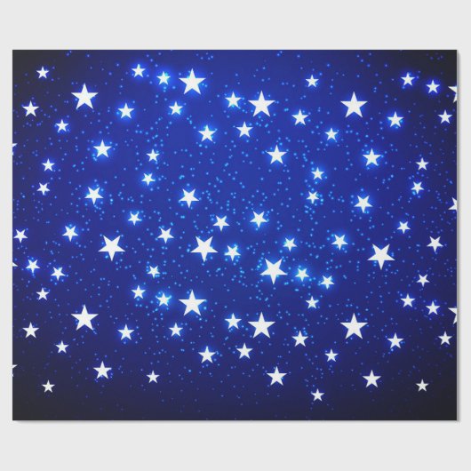 Blue Stargazer Cadeaupapier (Vlak)