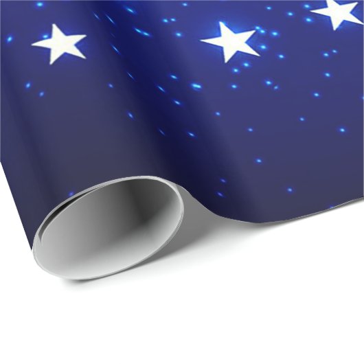 Blue Stargazer Cadeaupapier (Rol Hoek)