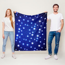 Blue Stargazer Fleece Deken