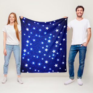 Blue Stargazer Fleece Deken
