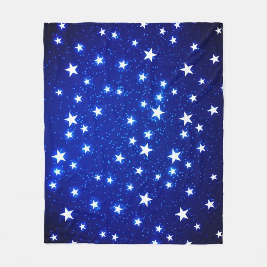 Blue Stargazer Fleece Deken (Voorkant)