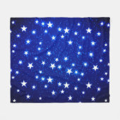 Blue Stargazer Fleece Deken (Voorkant (Horizontaal))