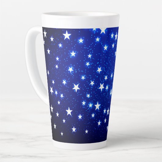 Blue Stargazer Latte Mok (Linkerhoek)