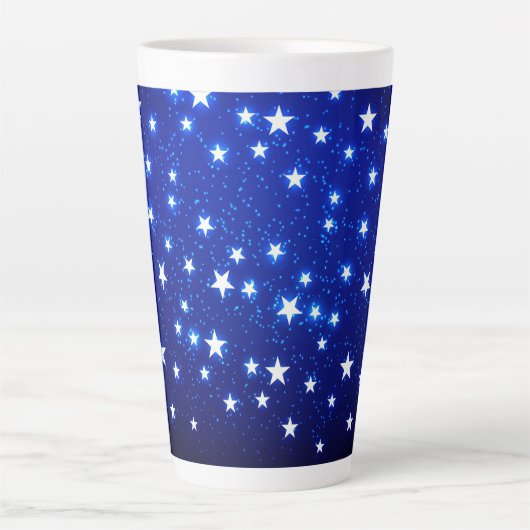Blue Stargazer Latte Mok (Voorkant)