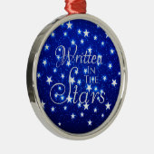 Blue Stargazer Metalen Ornament (Rechts)