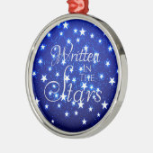 Blue Stargazer Metalen Ornament (Links)
