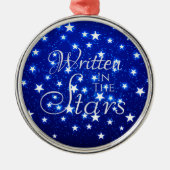 Blue Stargazer Metalen Ornament (Voorkant)