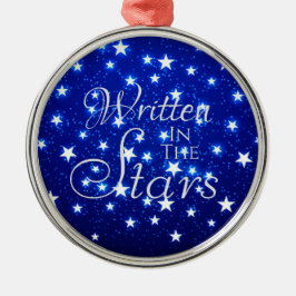 Blue Stargazer Metalen Ornament