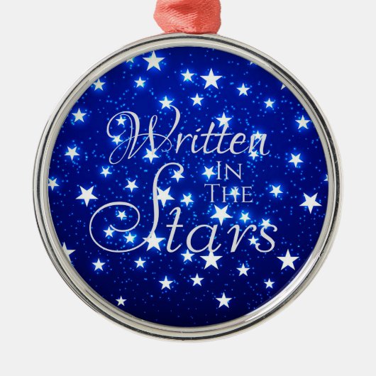 Blue Stargazer Metalen Ornament (Voorkant)