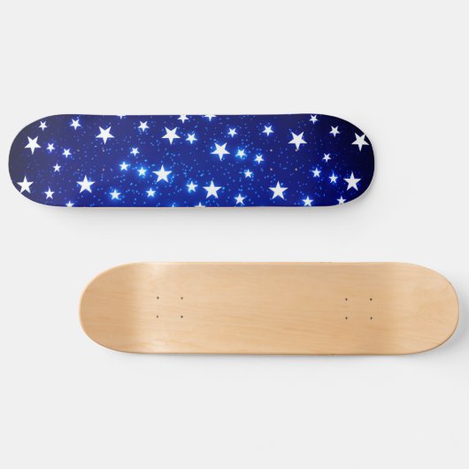 Blue Stargazer Persoonlijk Skateboard (Horizontaal)