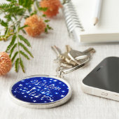 Blue Stargazer Sleutelhanger (Zijkant)
