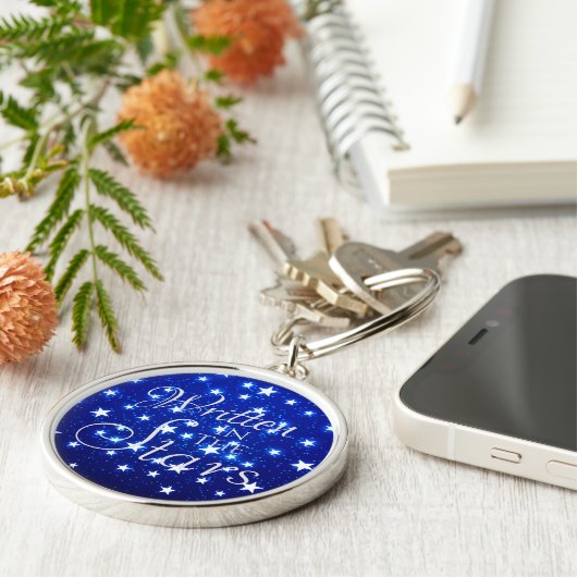 Blue Stargazer Sleutelhanger (Zijkant)