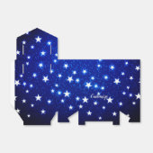 Blue Stargazer Tent Bedankdoosjes (Uitgevouwen)