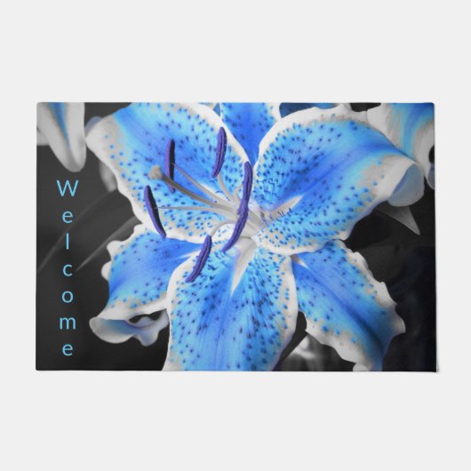 Blue Stargazer Welcome Mat (Voorkant)