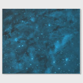 Blue Starlight Galaxy Cadeaupapier (Vlak)