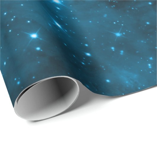 Blue Starlight Galaxy Cadeaupapier (Rol Hoek)